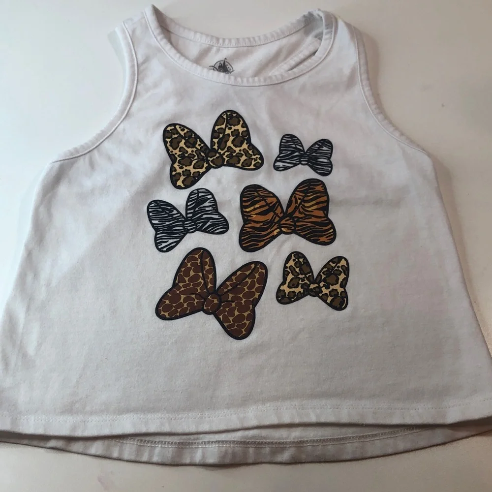 Disney 2 price set Animal Print Bows Tank Top & Leggings Top size Small Pants 5T